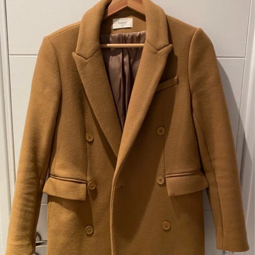 Ba&sh Pally Coat – Timeless Elegance in Camel | Size FR 36 / US 2 ✨